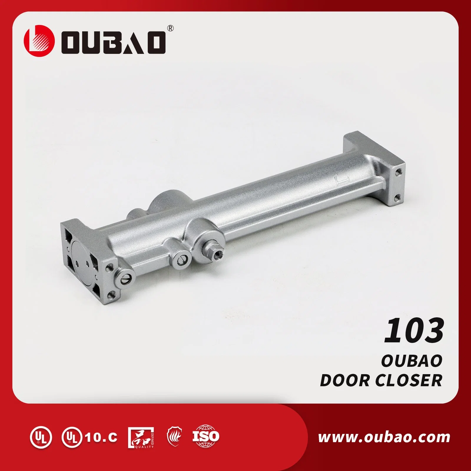 Door Closer Security Fireproof Aluminum Hardware Fittings Concealed Hydraulic Door Closer (103)