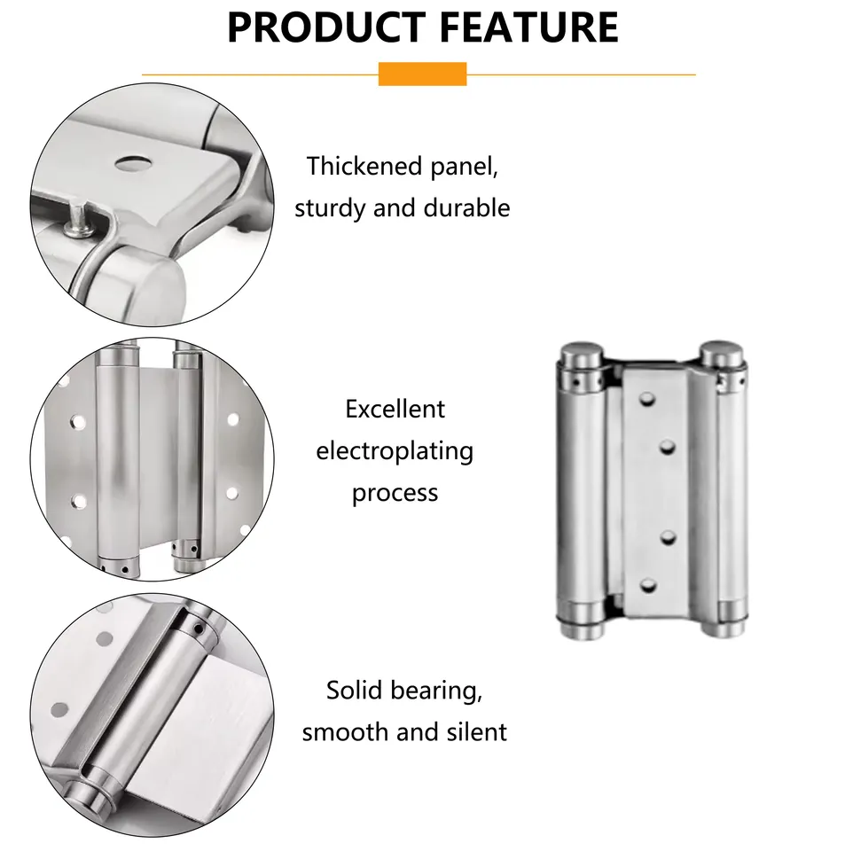Stainless Steel Door Swing Self Closing Double Action Spring Hinges