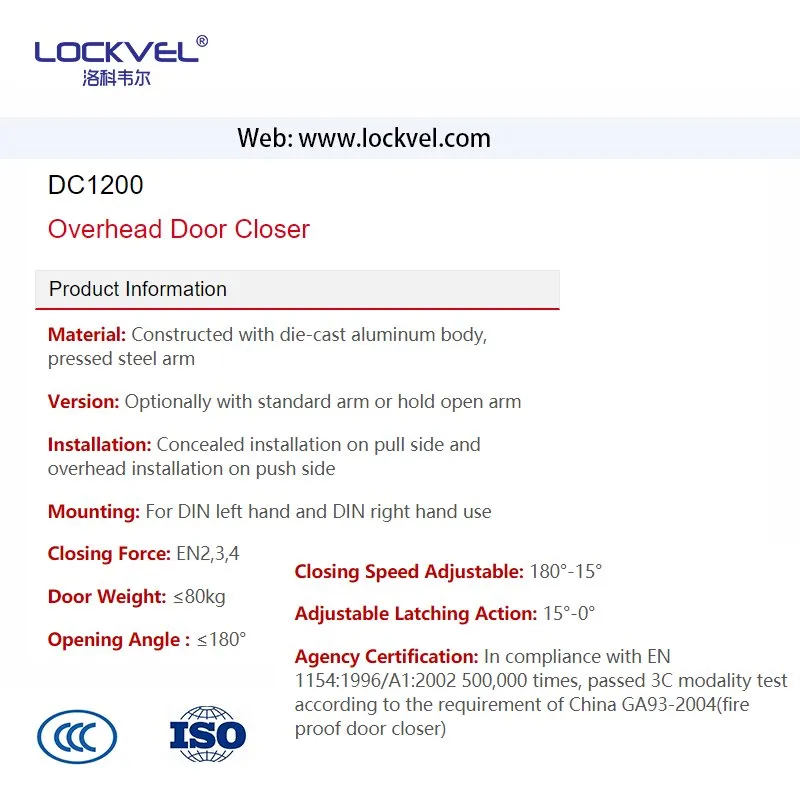 Surface Mounted Door Closer View 4