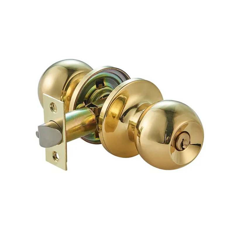 Room Interior Spherical Stainless Steel Door Handle Entrance Cylindrical Mechanical Door Lock