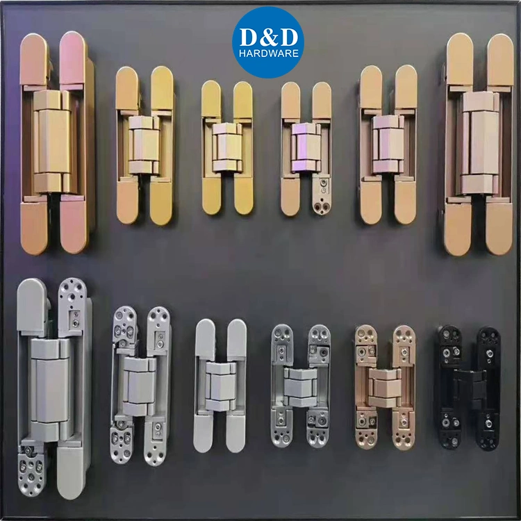 ANSI Heavy Duty UL Stainless Steel CE Mortise Flat Self Closing Black Hardware Gold Metal Shower Security Ball Bearing Conceal Iron Guangdong Wooden Door Hinge