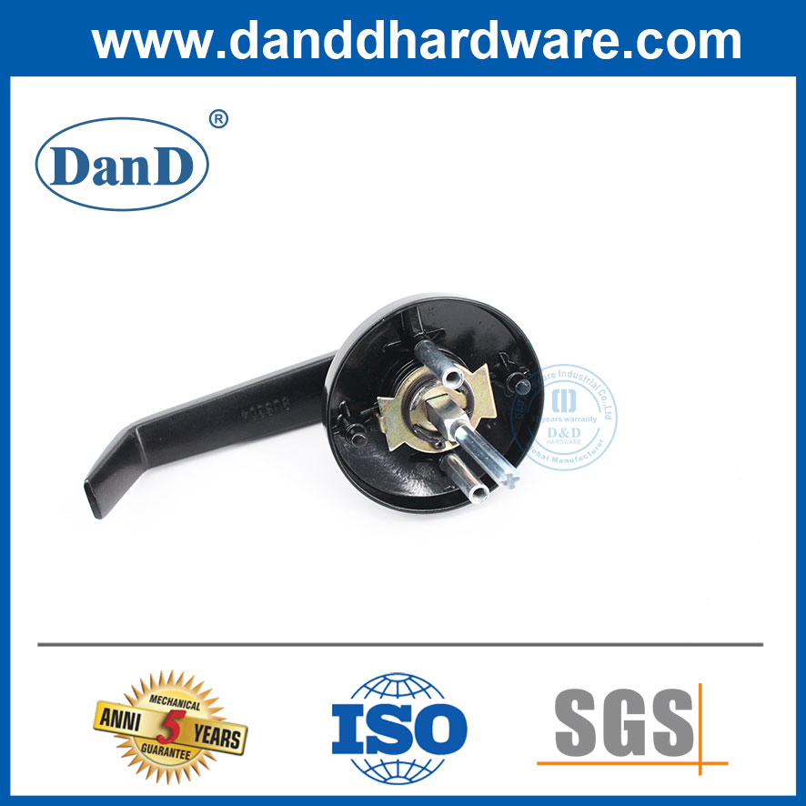 Stainless Steel Black Color Door Handle Lock Lever Trim Panic Exit Device