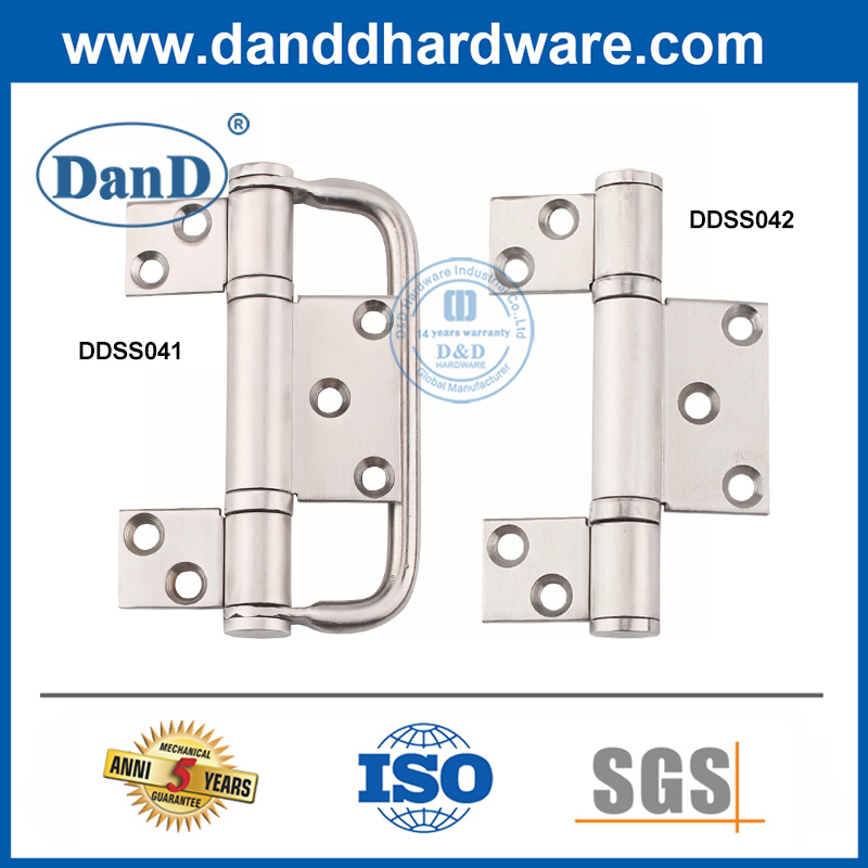 Stainless Steel Ball Bearing Folding Door Three Leaves Flag Hinge with Handle