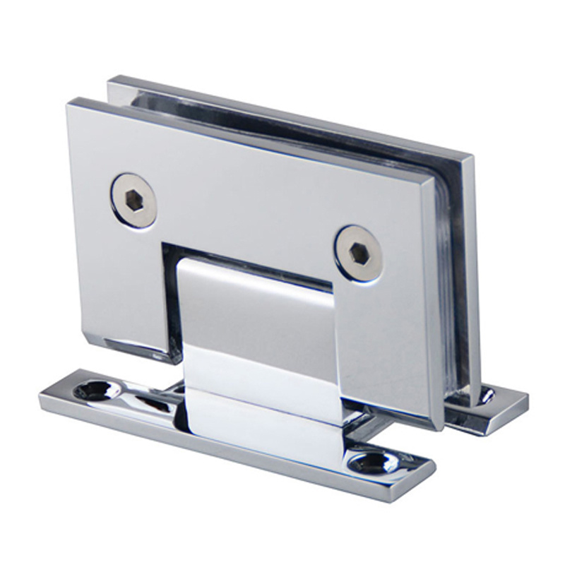 Brushed Nickel Bathroom Shower Enclosure Accessories H Backplate Wall Mount Full Back Plate Frameless Sliding Door Hardware Standard Glass Clamp Brass Hinge