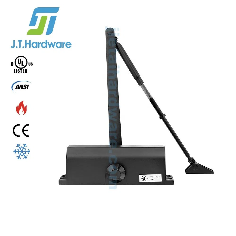 Fire Rated Anti-Freezing Heavy Duty Commerical Hold Open Spring Hydraulic Adjustable Surface Mount Door Closer