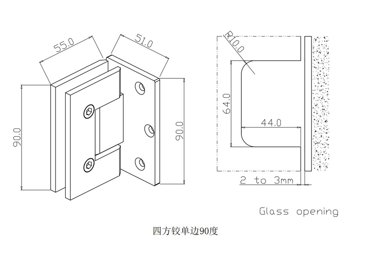 Bathroom Accessories Frameless Shower Room Door Stainless Steel 304 Clamp Fitting Factory Glass Clamps Hardware Price Sanitary Ware Closing Brass Pivot Hinge