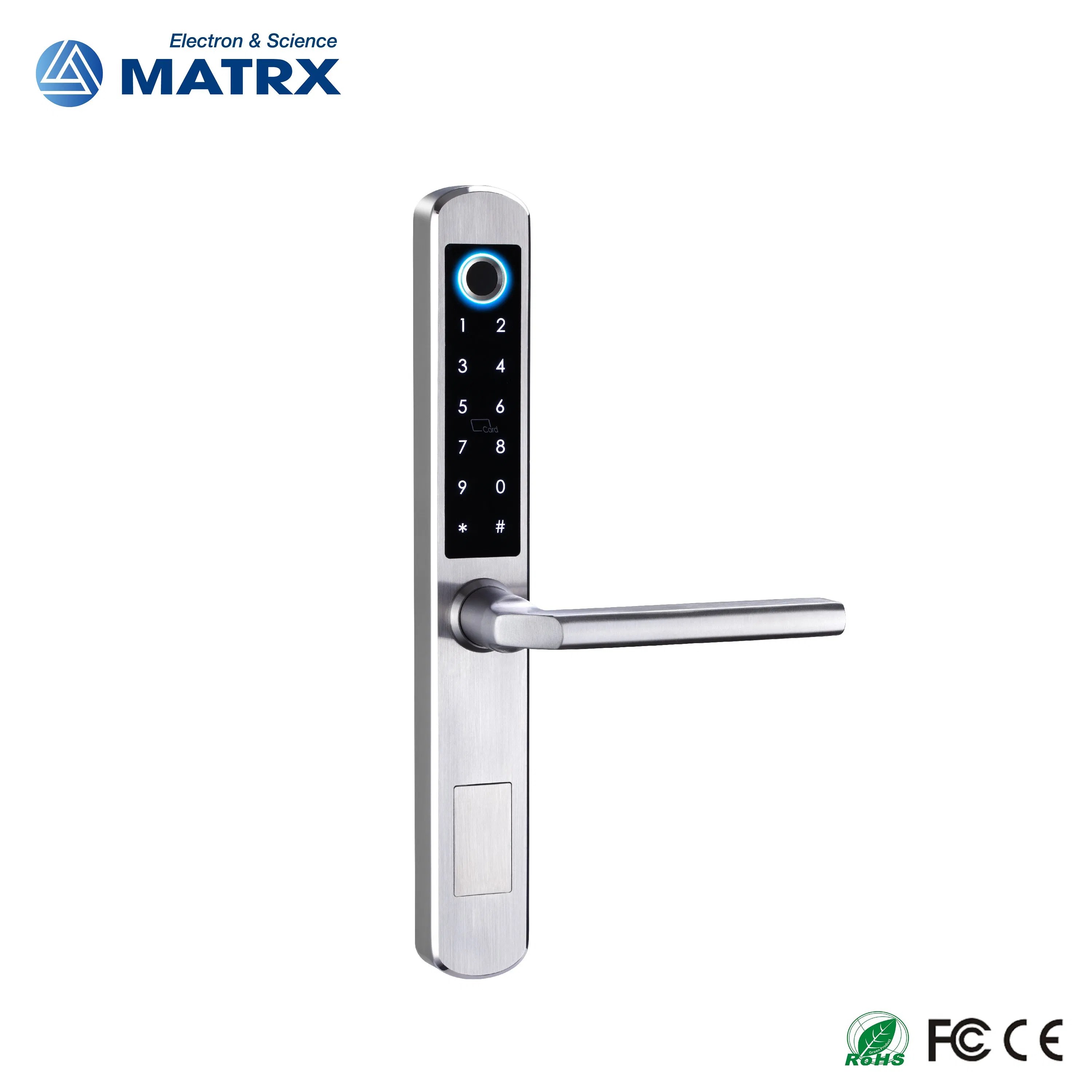 Stainless Steel 304 Fingerprint Password Keyless Entry Smart Lock Tuya APP
