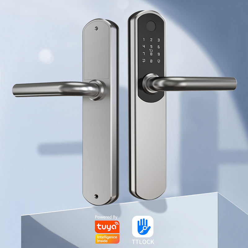 Home Security Keyless Entry Ttlock WiFi Tuya Fingerprint Keypad Smart Touch Digital Pin Code Easy Installation Bluetooth Electronic Security Door Lock