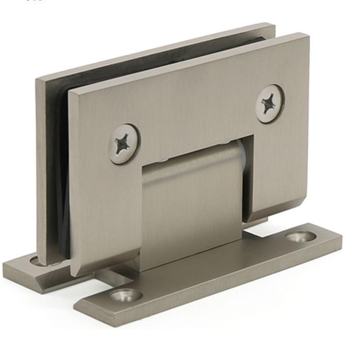 Brushed Nickel Bathroom Shower Enclosure Accessories H Backplate Wall Mount Full Back Plate Frameless Sliding Door Hardware Standard Glass Clamp Brass Hinge