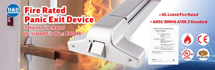 UL Listed Panic Bar Emergency Door Exit Device