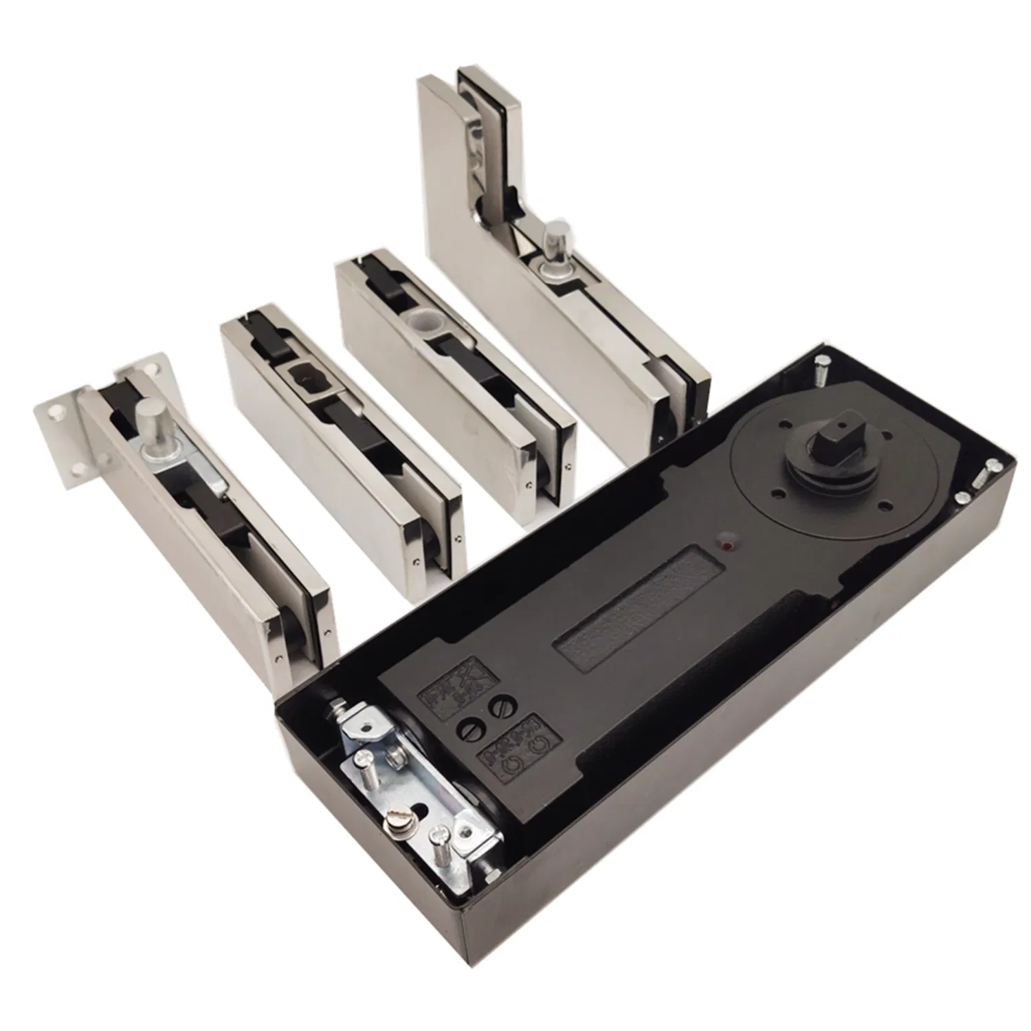 Stainless Steel Cover Premium Glass Door Closer Floor Spring Fitting