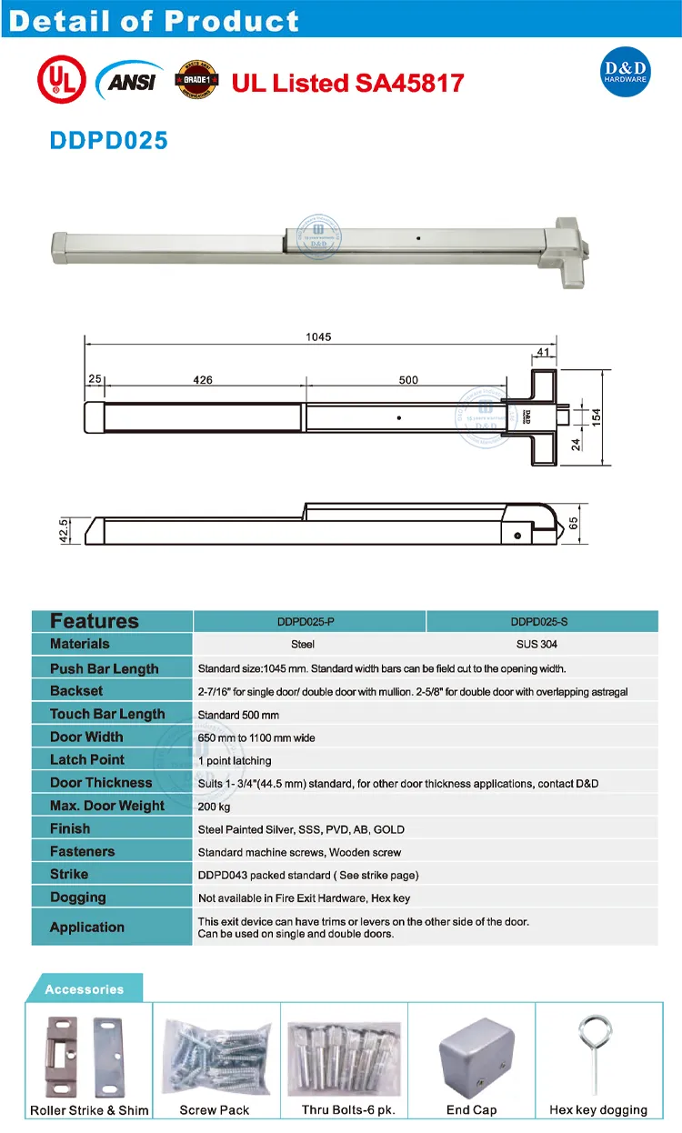 Panic Device Detail 1
