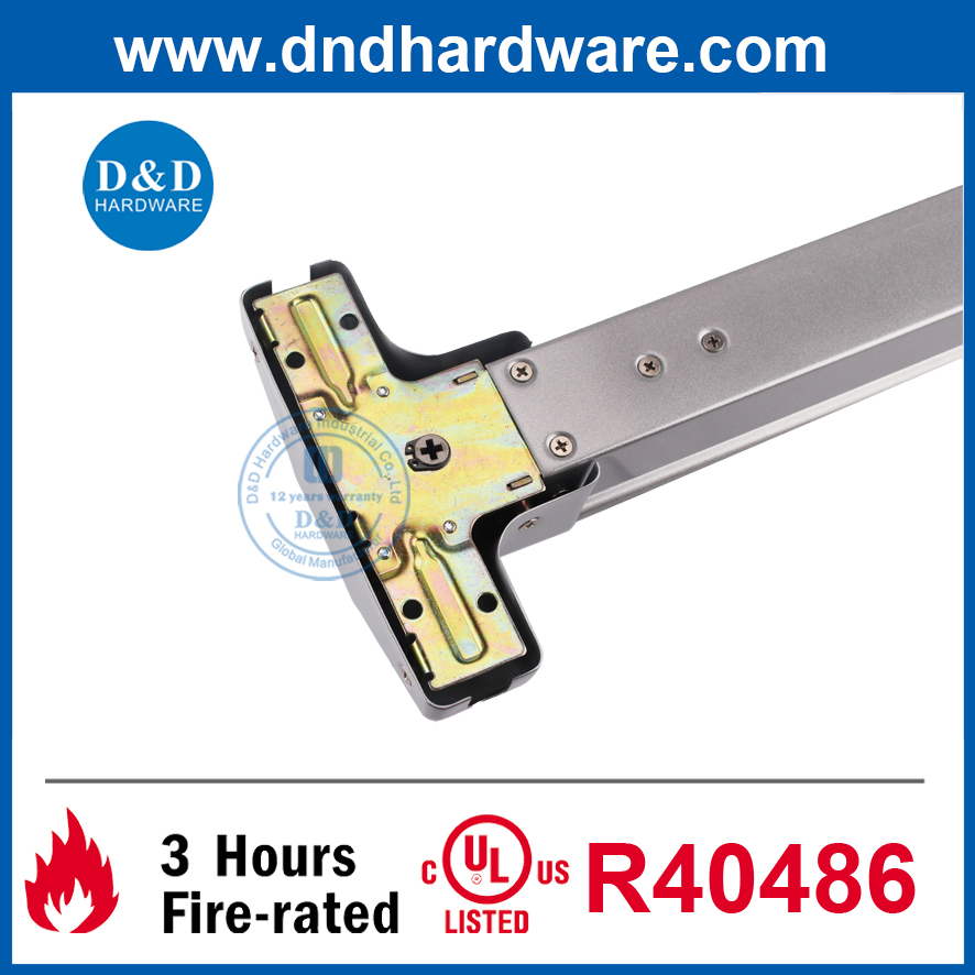 Stainless Steel ANSI UL Panic Exit Device Double Door Panic Bar Supplier