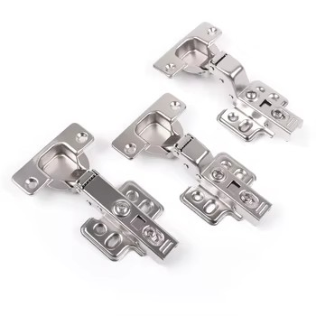 Spider Factory Direct Kitchen Hardware Half Overlay Buffer 35mm Cup Clip on Iron Hydraulic Furniture Cabinet Door Soft Close Hinge for Cupboard