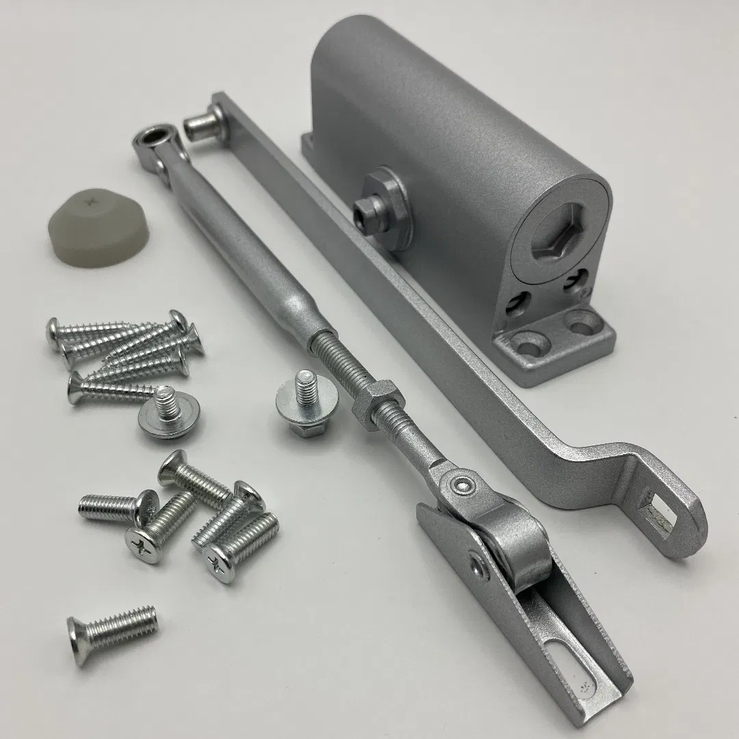 Automatic Mounted Spring Door Closer Aluminium Adjustable Surface Door Closer
