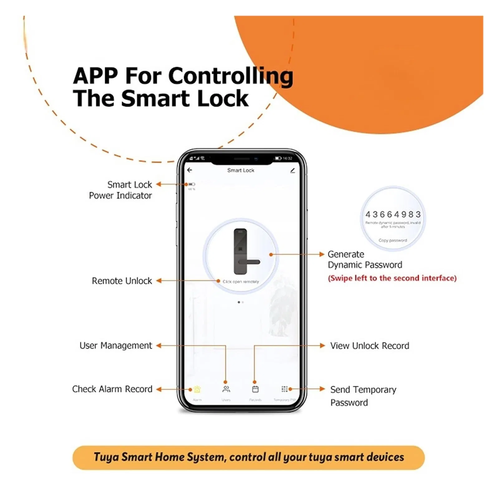 Smart Door Lock with 3D Face Recognition Tuya WiFi Remote Control Secure Keyless Entry Digital Lock