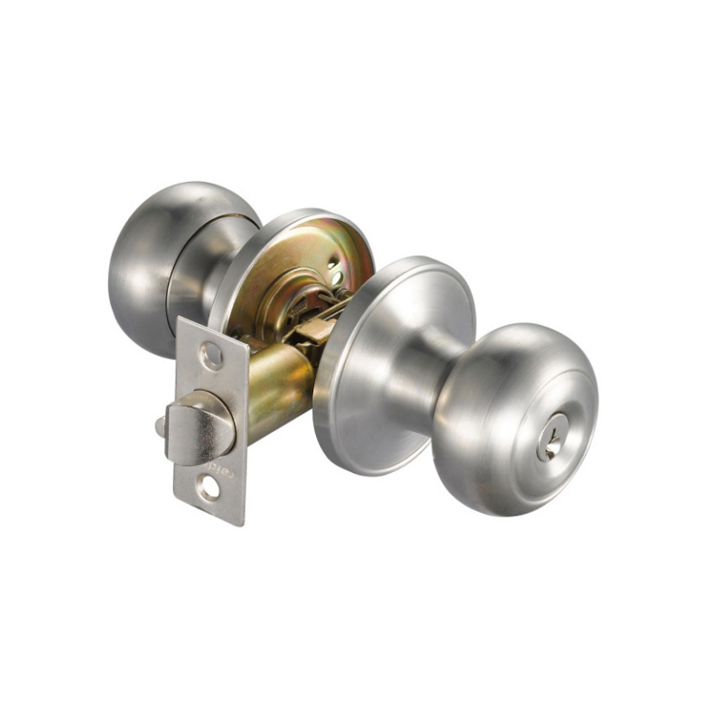 Room Interior Spherical Stainless Steel Door Handle Entrance Cylindrical Mechanical Door Lock