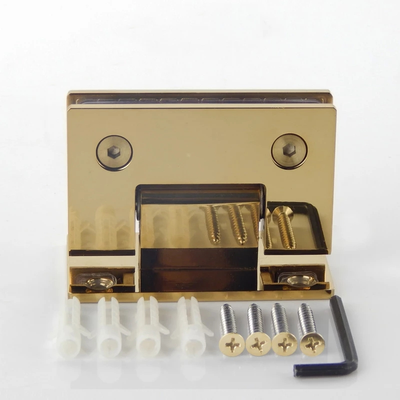 Custom Bathroom Shower Glass Door Hinge Stainless Steel Zinc Alloy Die-Casting Clamp