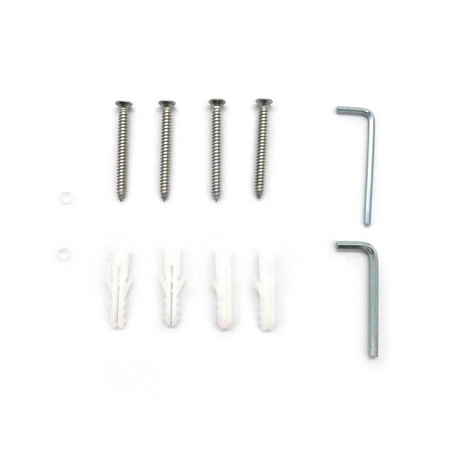 Shower Enclosure Chrome Door Hinge for Glass Door in Bathroom Showcase, Glass Fitting Isolated on a White Closeup