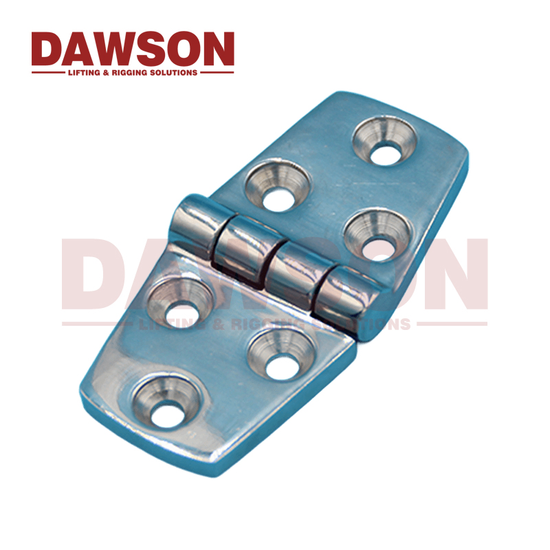 Dawson Hinge Stainless Steel 316 Boat Parts Marine Grade Door Strap Hatch Butt Hinge with Six Holes Marine Hardware