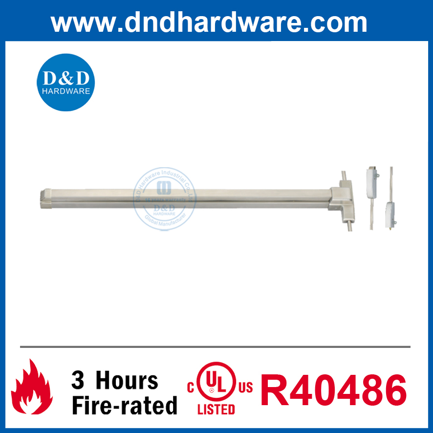 Stainless Steel ANSI UL Panic Exit Device Double Door Panic Bar Supplier
