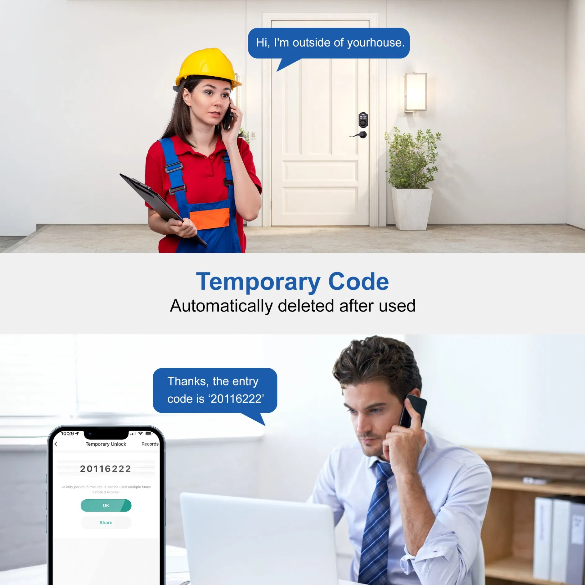 Home Security Keyless Entry WiFi Tuya APP Control Fingerprint Pin Code IC Card Biometric Smart Physical Digital Keypad Door Lock with Handle Set