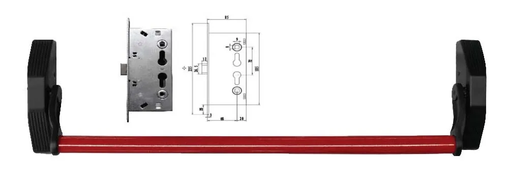 Emergency Exit Push Bar