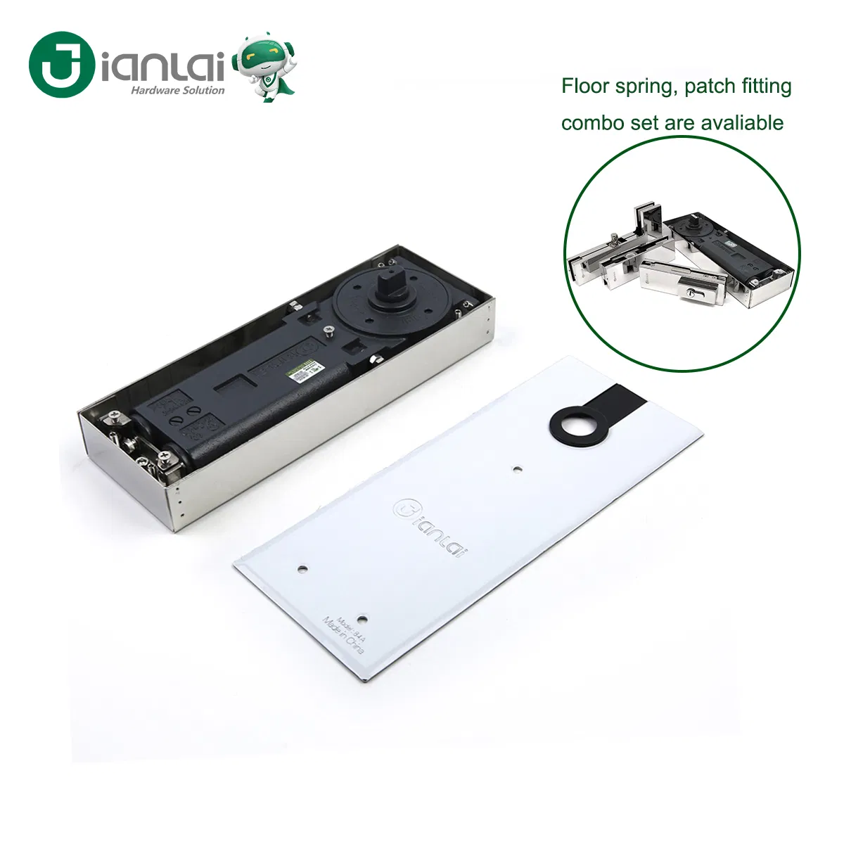 Double Cylinder Hydraulic Floor Spring Door Closer Loading for 150kg