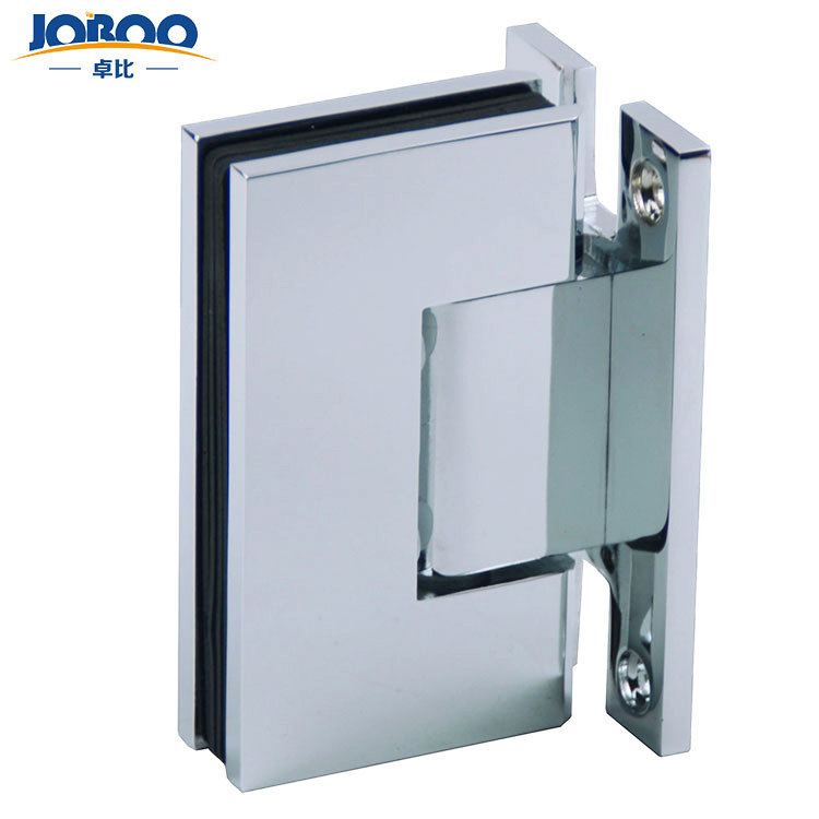 Solid Brass Shower Glass Square Spring Hinge for Heavy Duty
