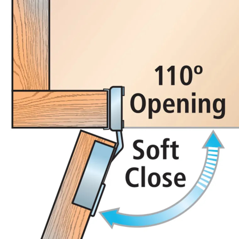 Concealed 3D Soft-Close Ball Bearing Hinge Kits for Face-Frame Cabinet Hinges