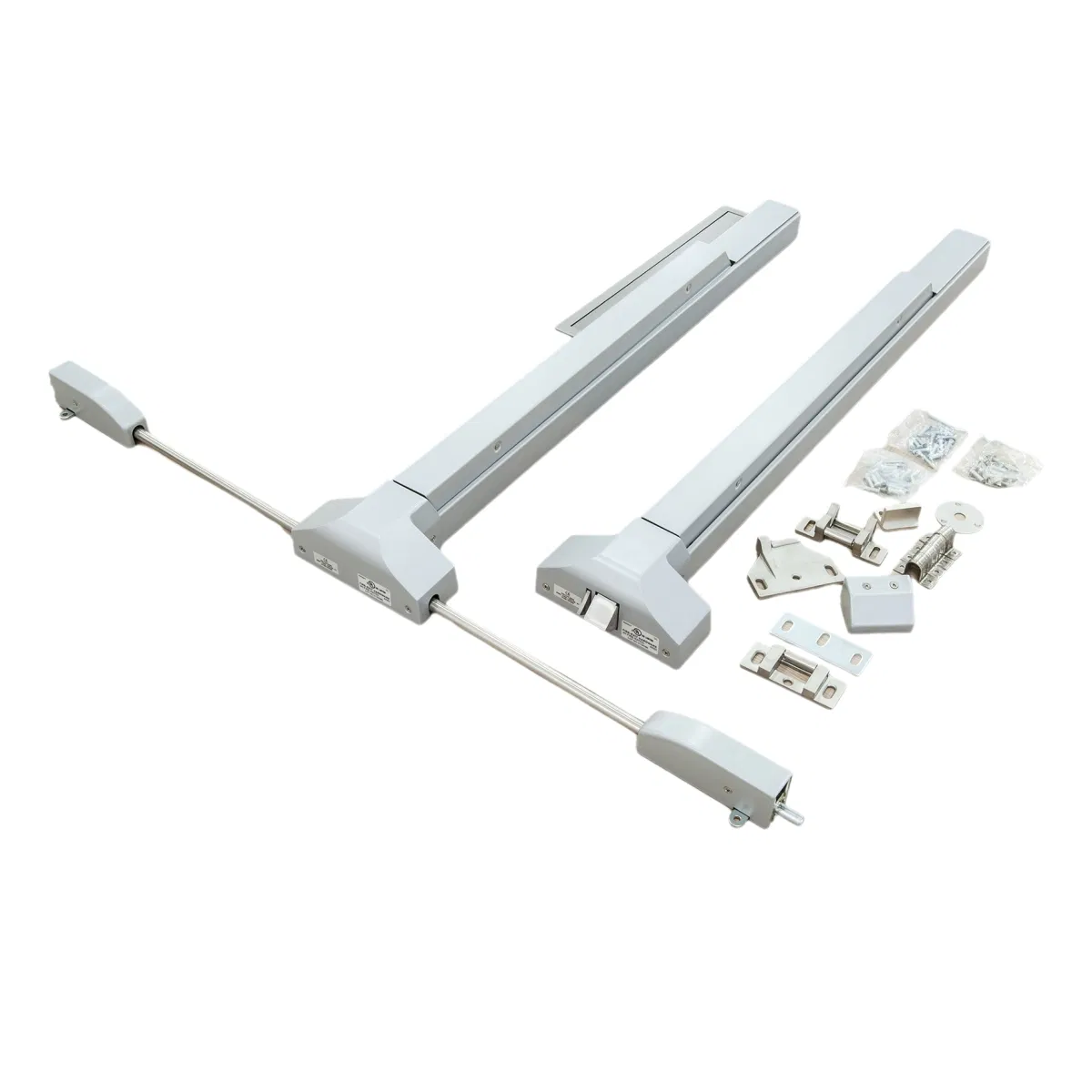 Emergency Exit Mechanical Locking Device Entrance Door Hardware Stainless Steel Push Rod Lock