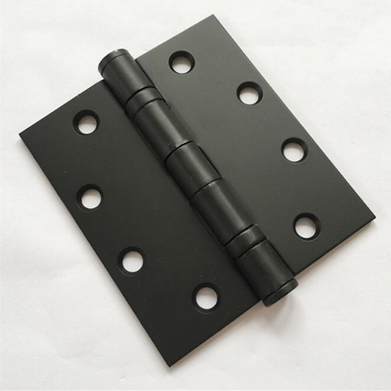 4.5 Flat Ball Bearing Iron Steel Matt Black Door Hinges