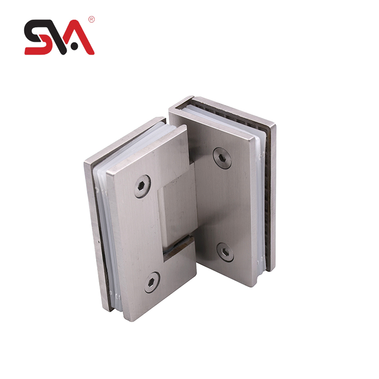 Customized Surface Modern Glass Shower Door Hinge for 90 Degree Tempered Glass Screen