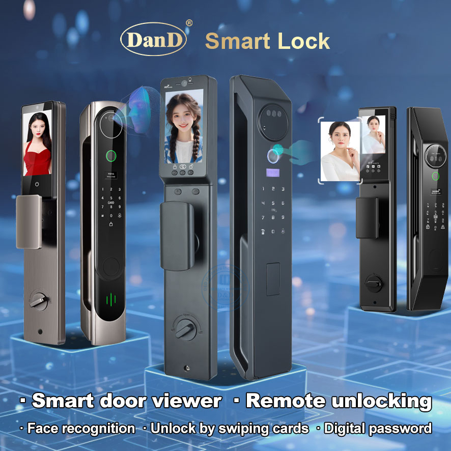 Electronic Safe Security Keyless Entry Black Smart Digital Villa Door Combination Smart Door Lock