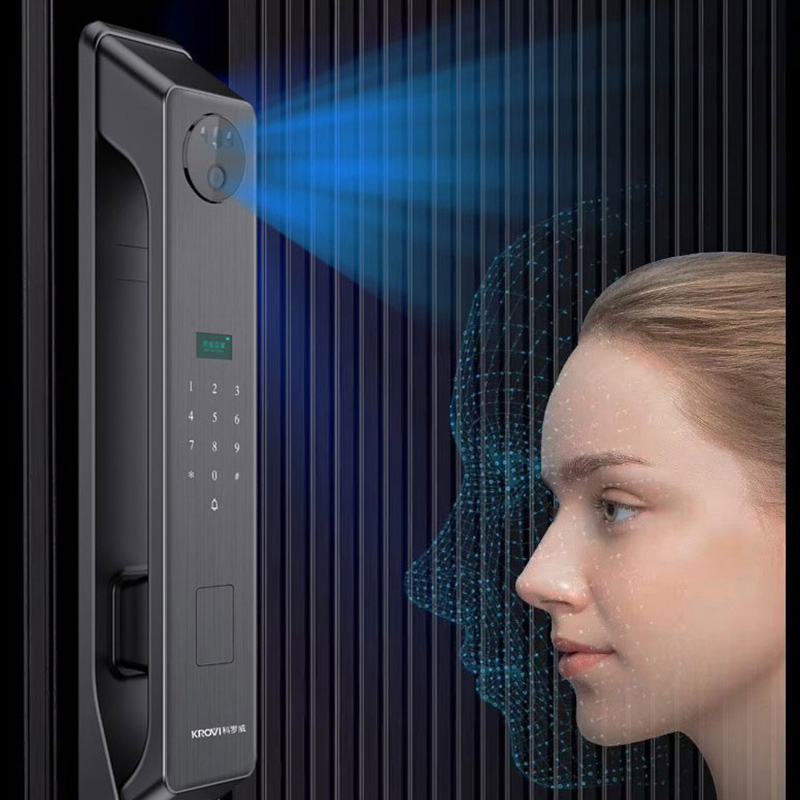 Tuya WiFi Smart Door Lock 3D Face Recognition Fingerprint Keyless Entry Biometric Digital Lock High Security Home Access Control