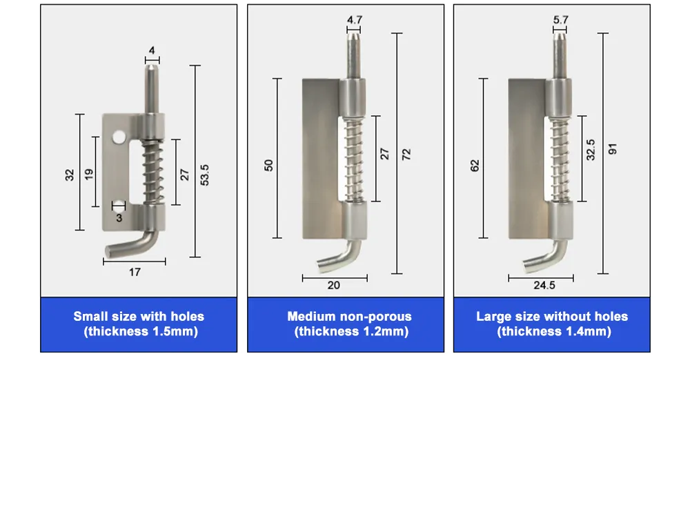 Spring Plunger Latch Hinge