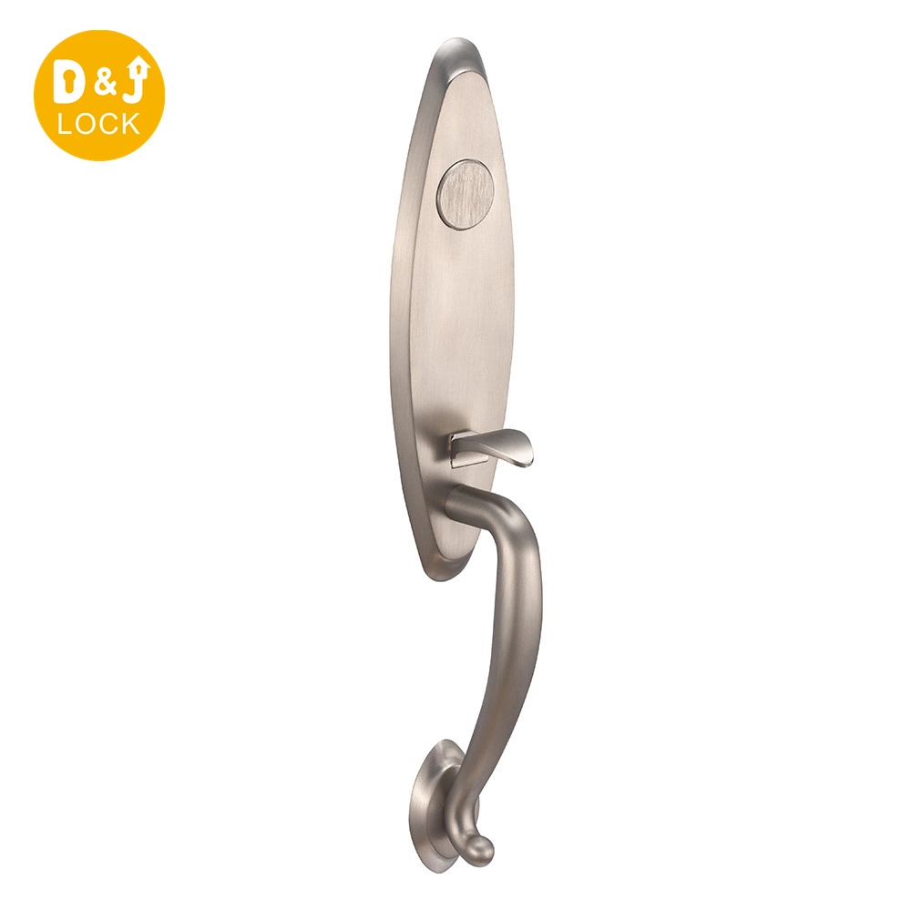 Solid Forged Brass Handle Set Keys Entry Handle Set Mechanical Door Lock