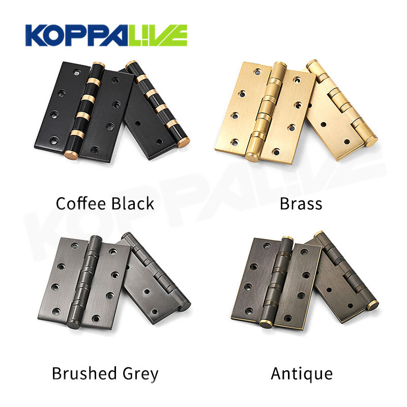 Koppalive Luxury Brass Butt Hinge 4 Inch &amp; 5 Inch Heavy Duty Silent Mute Plain Ball Bearing Folding Full Mortise Door Hinge