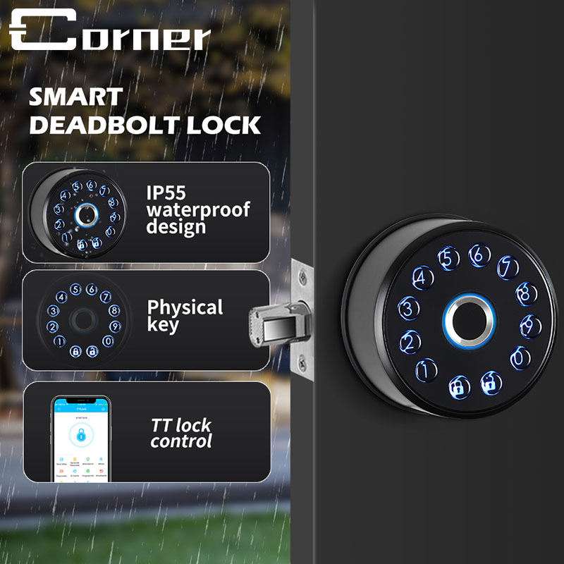 Multiple Unlock Mobile APP Control Bluetooth WiFi Remote Digital Secure Electronic Smart Door Lock