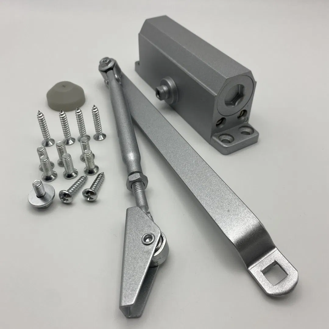 Automatic Mounted Spring Door Closer Aluminium Adjustable Surface Door Closer