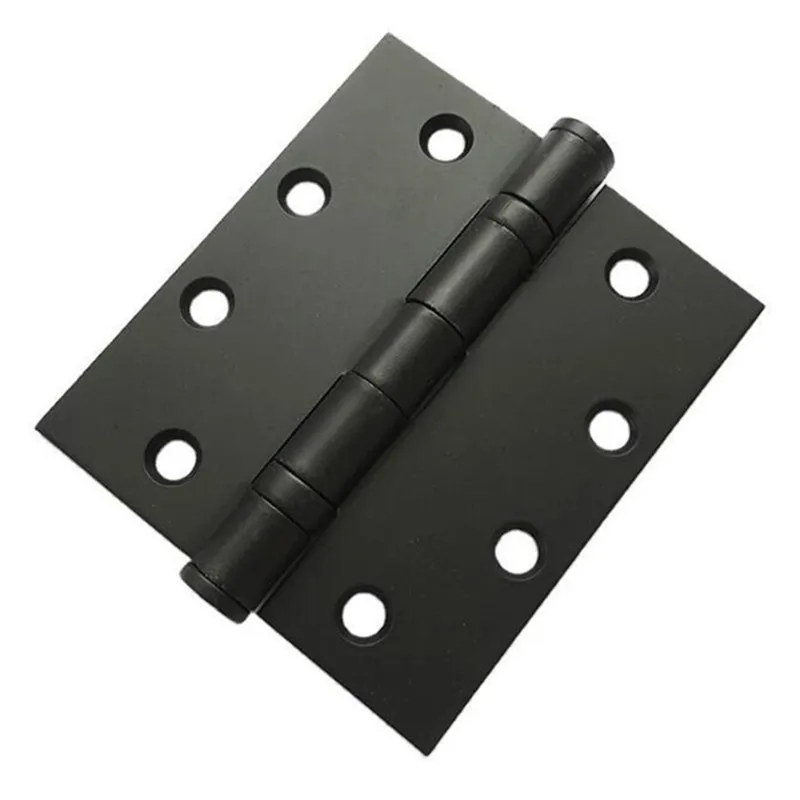4.5 Flat Ball Bearing Iron Steel Matt Black Door Hinges