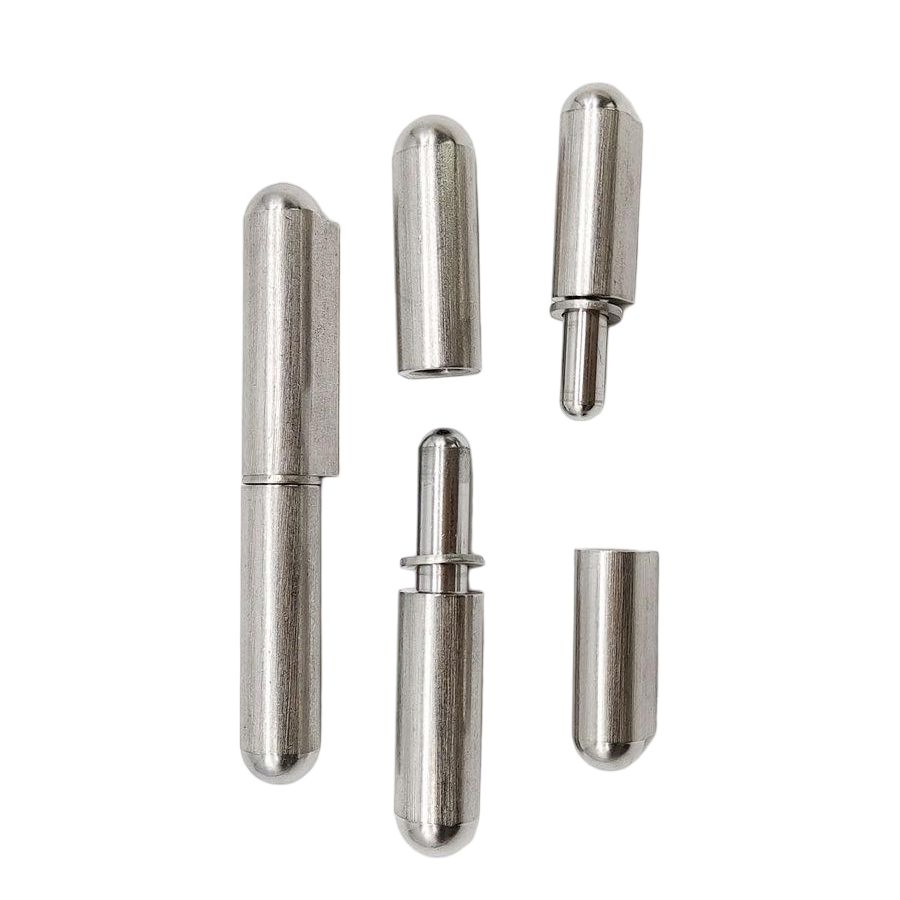 Industrial Style Window Hinge Heavy Duty Door Barrel Welding 180 Degree Iron Aluminium Bullet Stainless Steel Bullet Iron Hinge