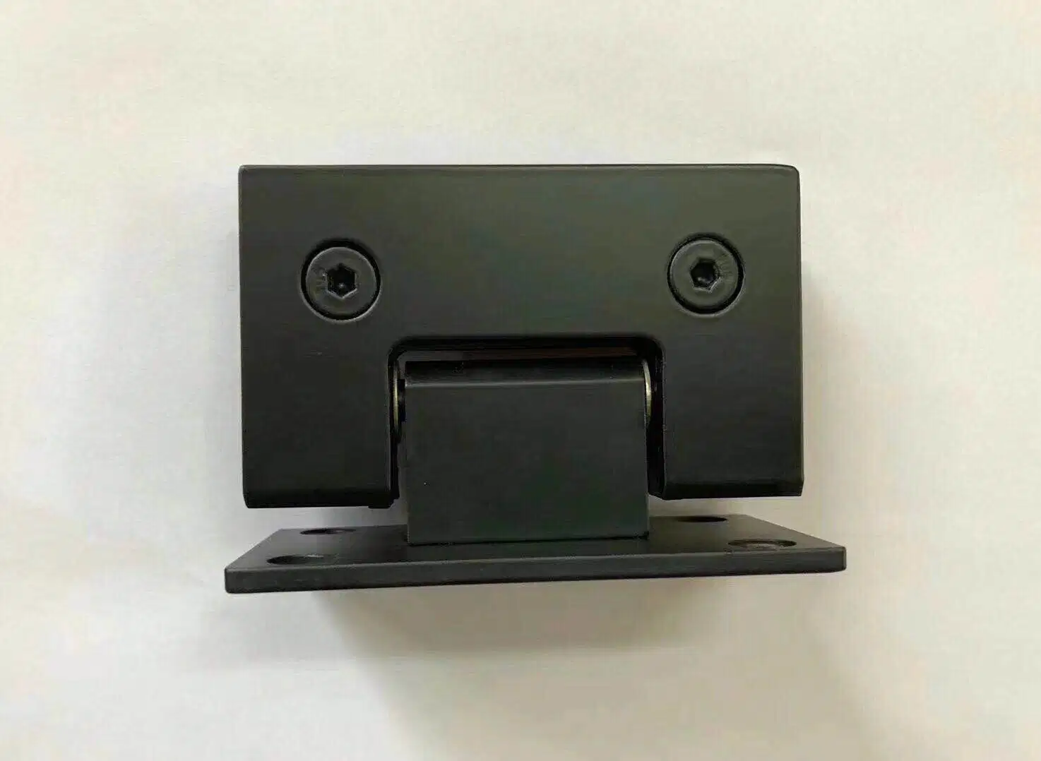 90 Degree Powder Spraying Matte Black Sliding Door Hardware Wall to Glass Shower Hinge