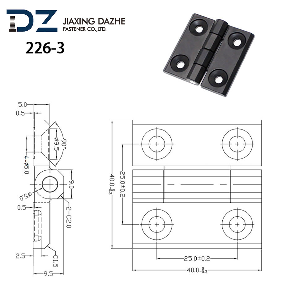 4 Inch Velvet Gift Double Action Spring Pins Jewelry Box Concealed Heavy Duty Wire Core Hinge