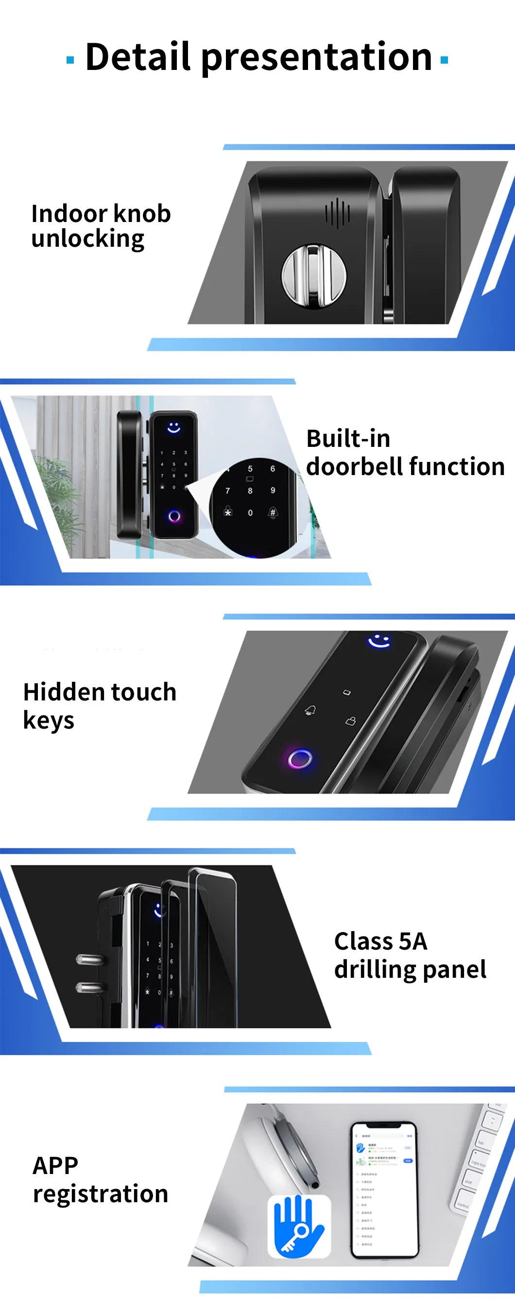 Smart Glass Door Lock 8