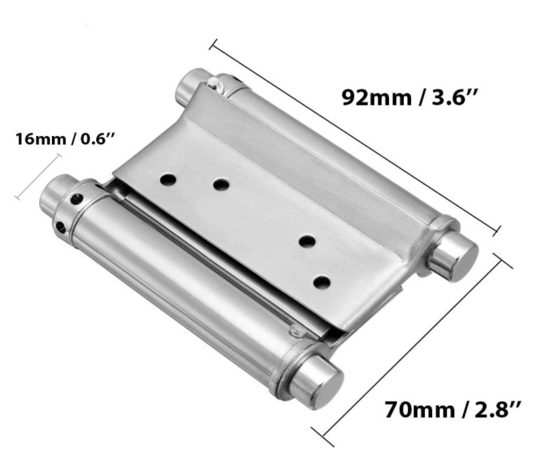 Stainless Steel Door Swing Self Closing Double Action Spring Hinges