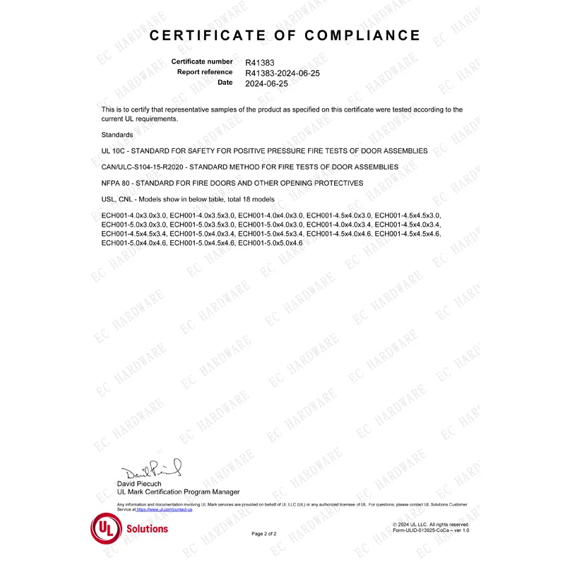 UL Certification Document