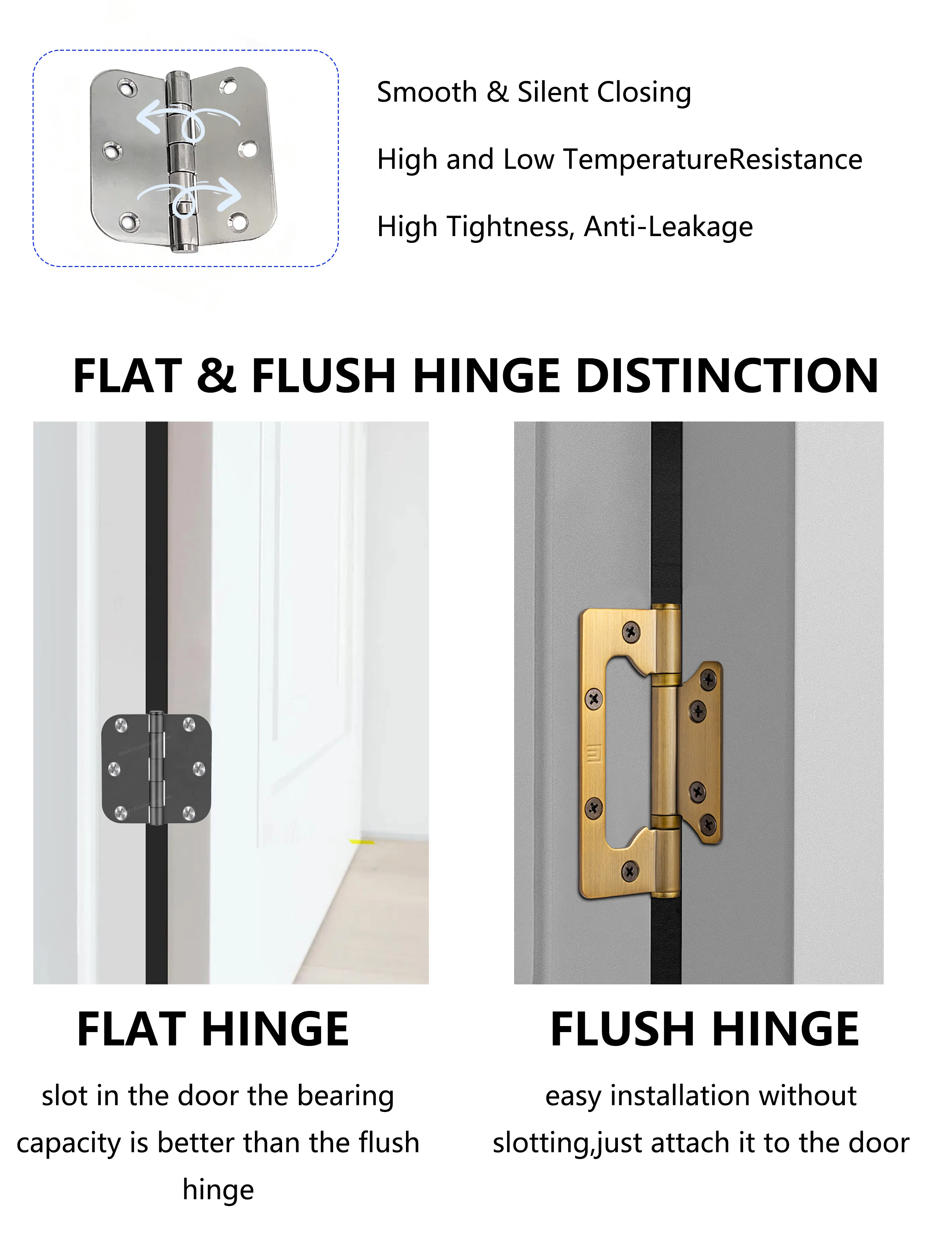 Solid Steel Butt Hinge