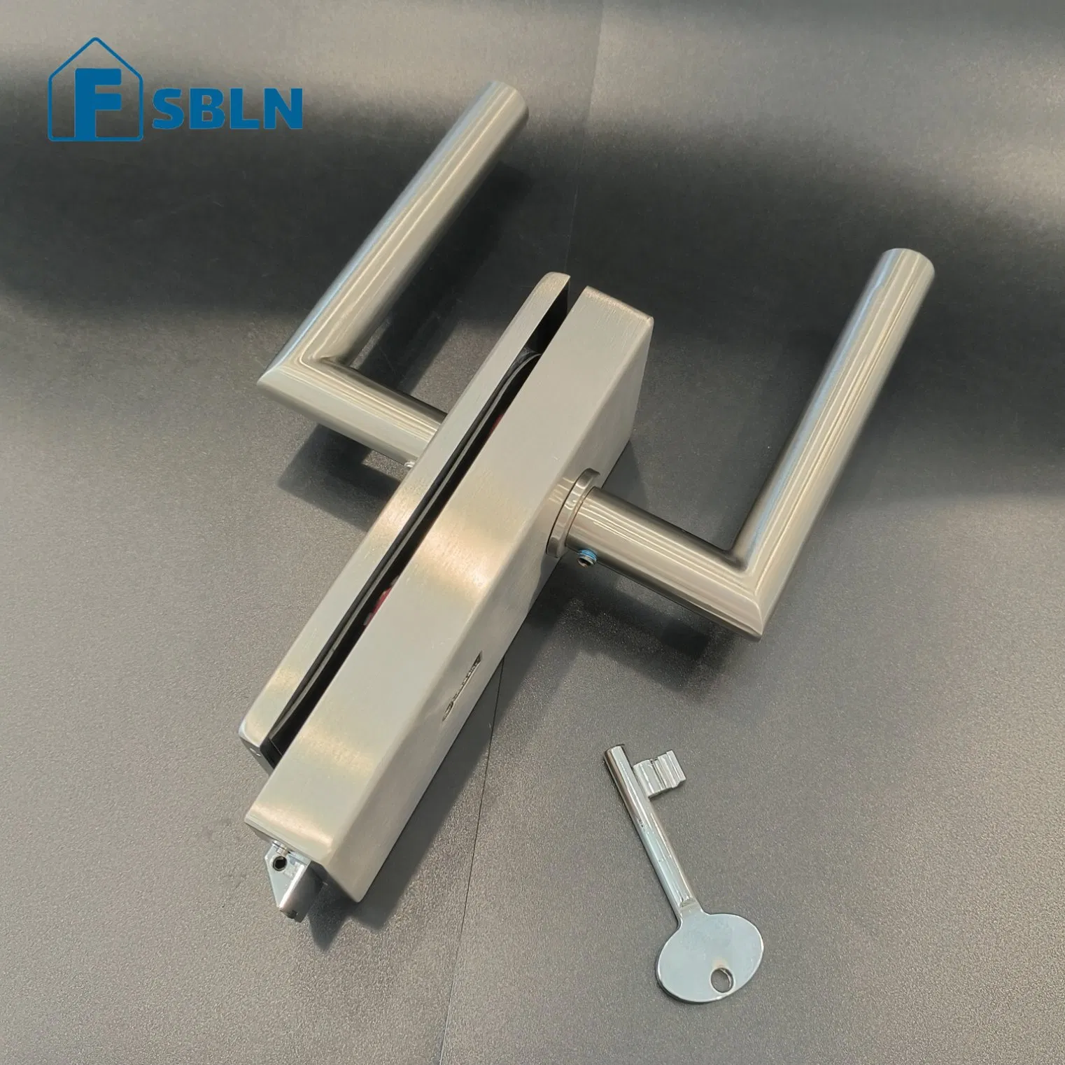 Sleek Brushed Right Angle Door Lock with Key with Handle Door Lock Body Emergency Exit Door Lock Sliding Glass Door Locks Fechaduras