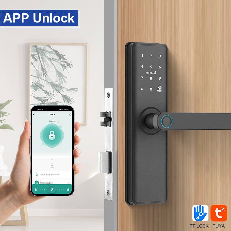 Camakt WiFi Electronic Digital Handle Smart Lock Smart Keyless Entry CE/FCC for Apartment Bedroom